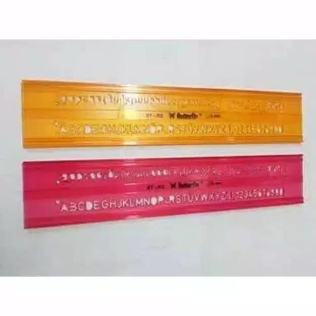 

siap kirim penggaris mal 5mm butterfly