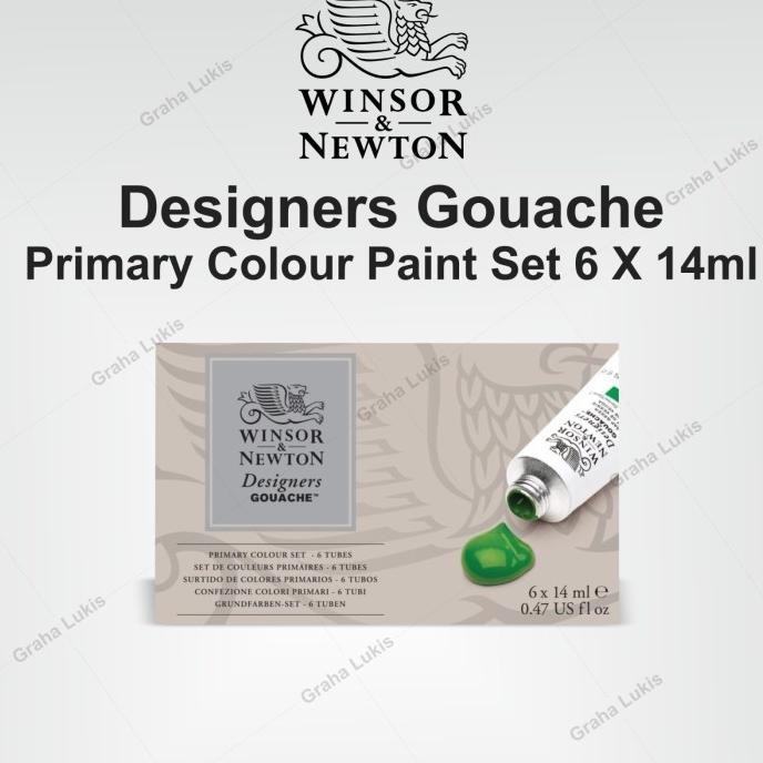 

TERMURAH - Winsor & Newton Designers Gouache - Primary Colours Set