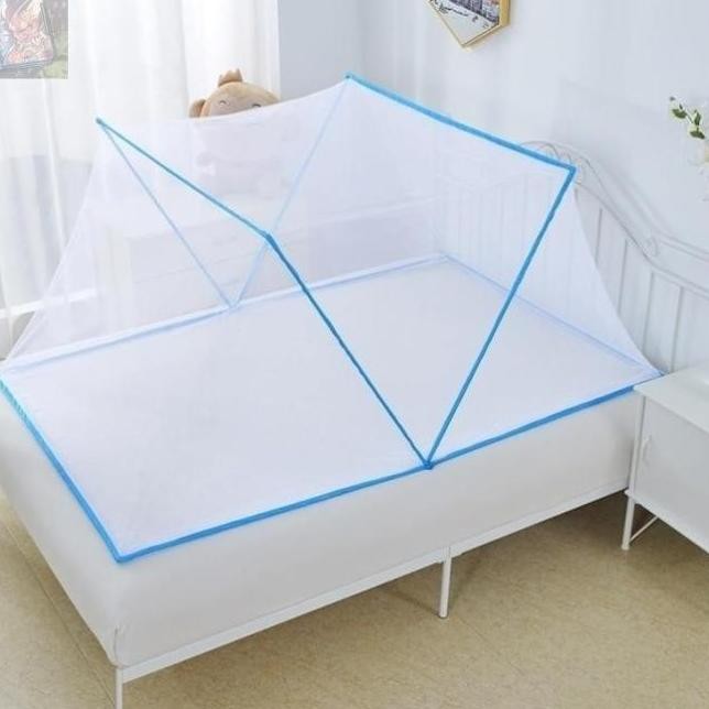 KELAMBU LIPAT SQUARE PERSEGI 160X190/135X190 KAMAR TIDUR TIRAI ANTI NYAMUK LALAT/ KELAMBU PORTABLE H