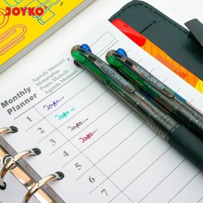 

Tersedia Pulpen Joyko Bp-213 Quaco 0.7Mm 4 Warna (Per Lusin)