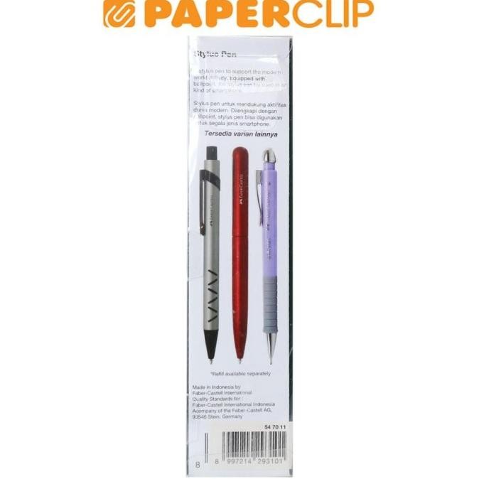 

Tersedia Pulpen / Pen Faber Castell 547011 Vernate Silver Stylus