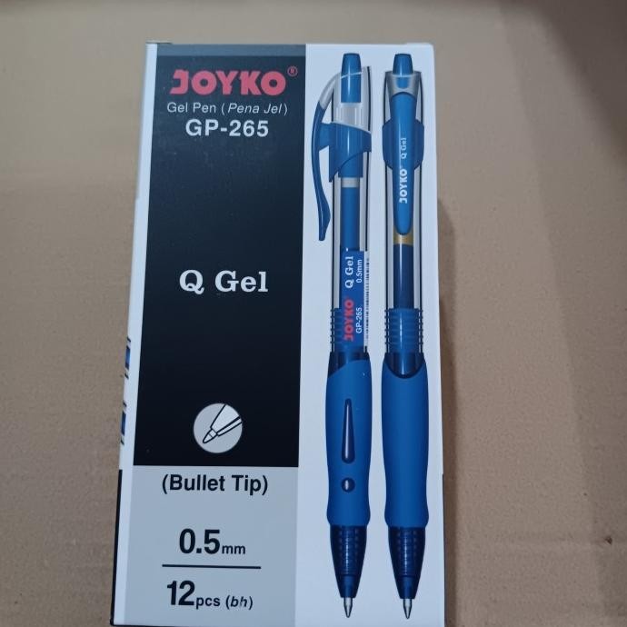 

Tersedia Pulpen Gp 265 Joyko 0.5 Biru 1Pak Isi 12Pc