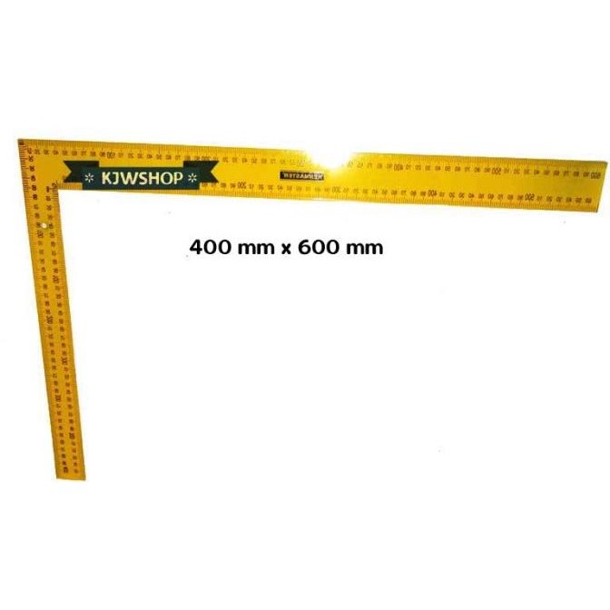 

siap kirim penggaris siku tukang 40 cm x 60 cm teknik besi flat 400x600 kenmaster
