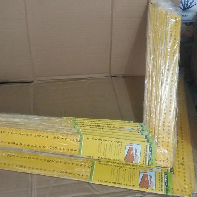 

siap kirim penggaris siku besi l 5060(16"24")