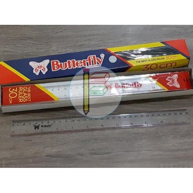 

siap kirim penggaris butterfly 30cm (bt-30)