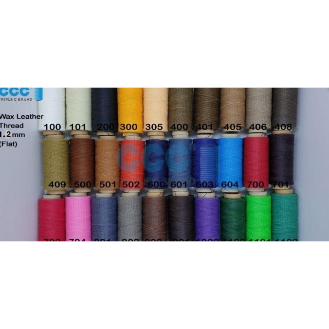 

TERBARU - Benang Moccasin Wax / kur lilin (Diameter 1,2 mm, non core)