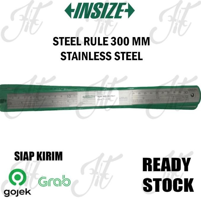 

siap kirim sale penggaris besi presisi / steel rule - insize 300 mm 7110-300 ori