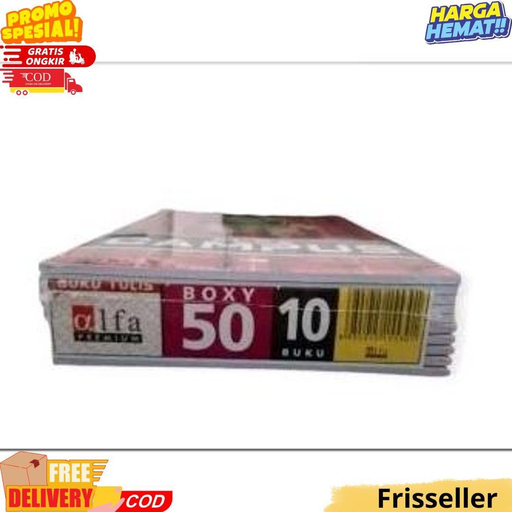 

(Pak) Alfa Buku Tulis Campus 50 Lembar Isi 10 Pcs Ukuran Boxy D Termurah