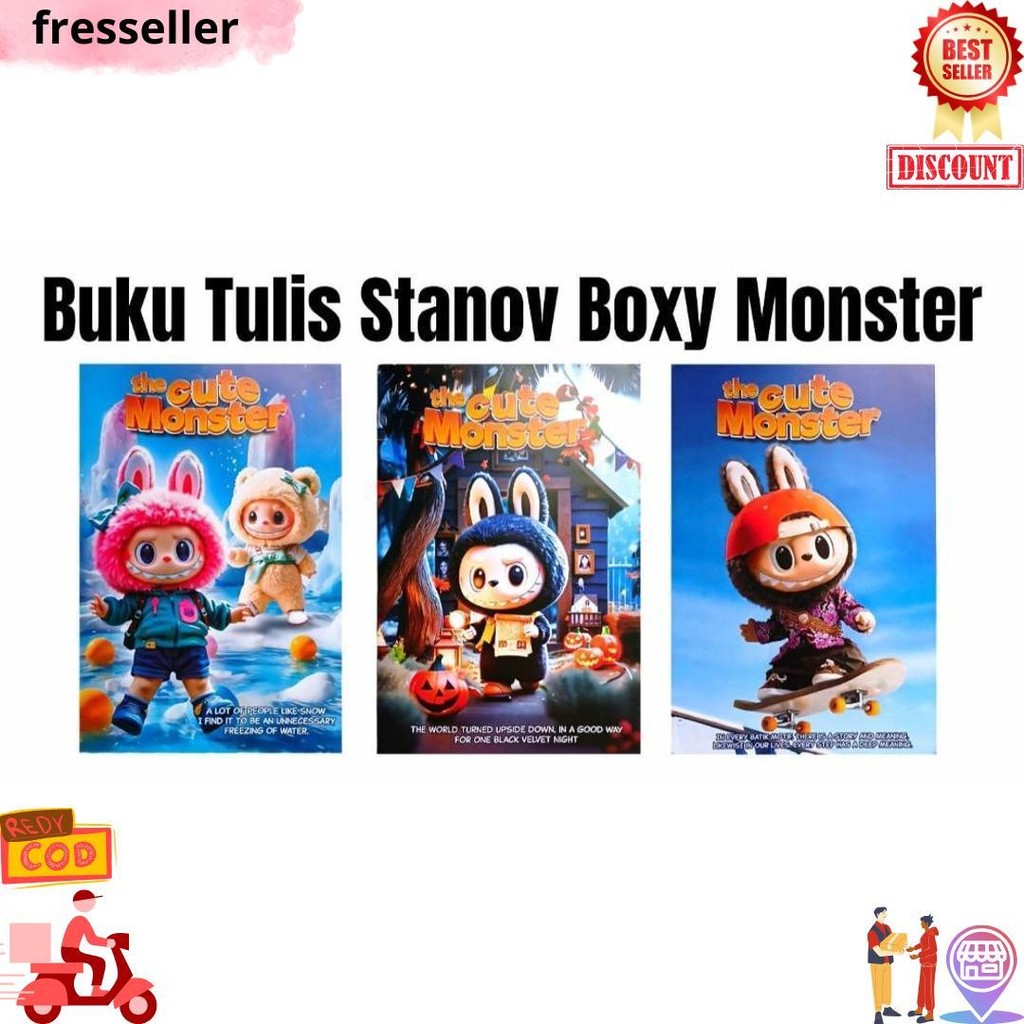 

Buku Tulis Boxy 50 Lembar Stanov (10Pc) Campus / Kraft / Monster D Terlaris
