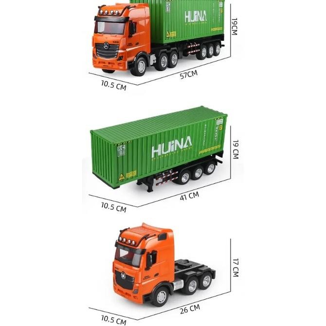 Murah Huina RC 1317 9CH Remote Control Container Truck 2.4Ghz Non COD