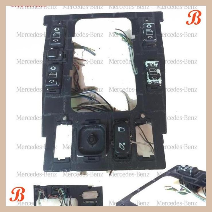 [BSB] TOMBOL POWER WINDOWS SPION DAN FRAME MERCEDES-BENZ W202 C180 C200 ORI