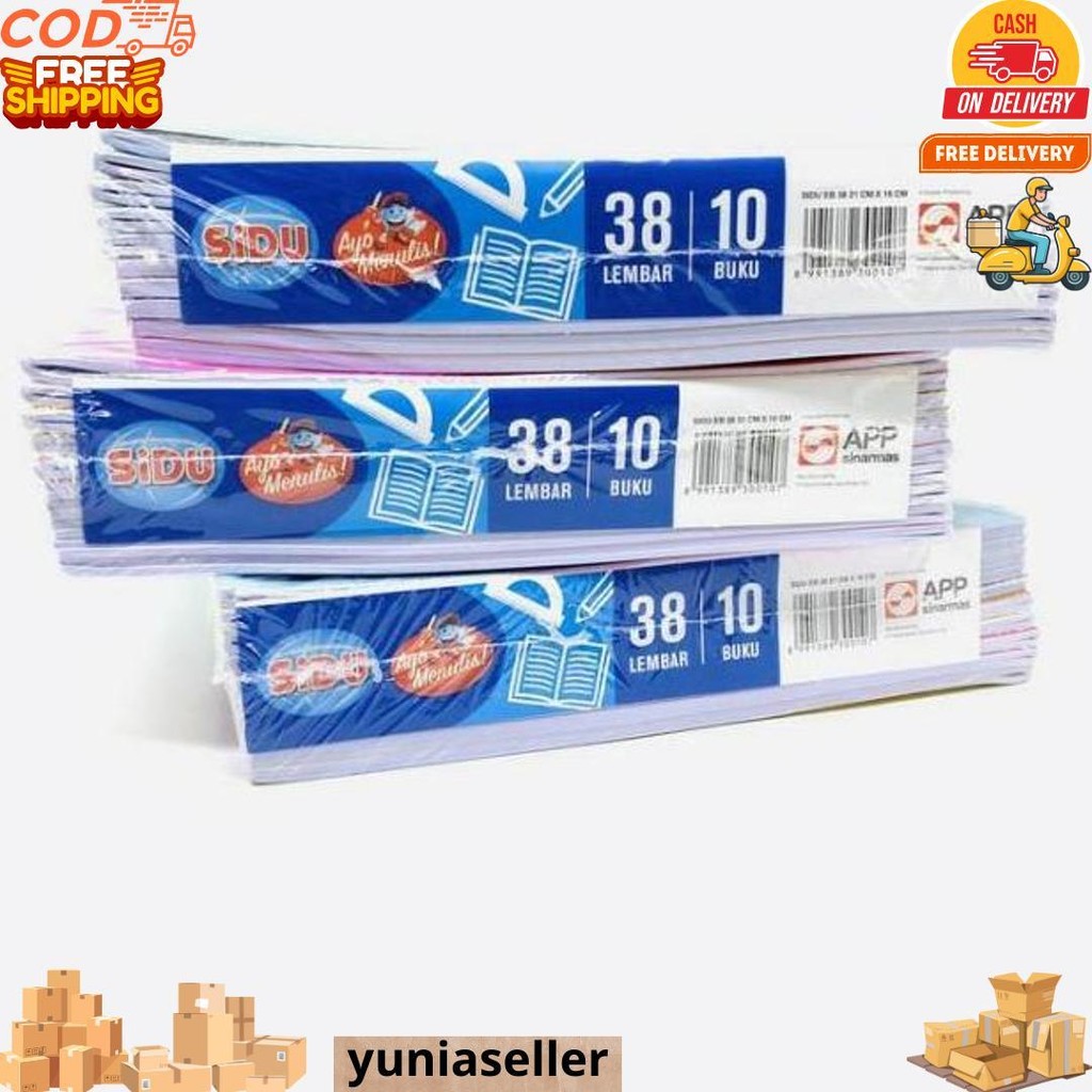 

Buku Tulis Sinar Dunia / Sidu 10X38 Lembar Sidu 38 D Sale