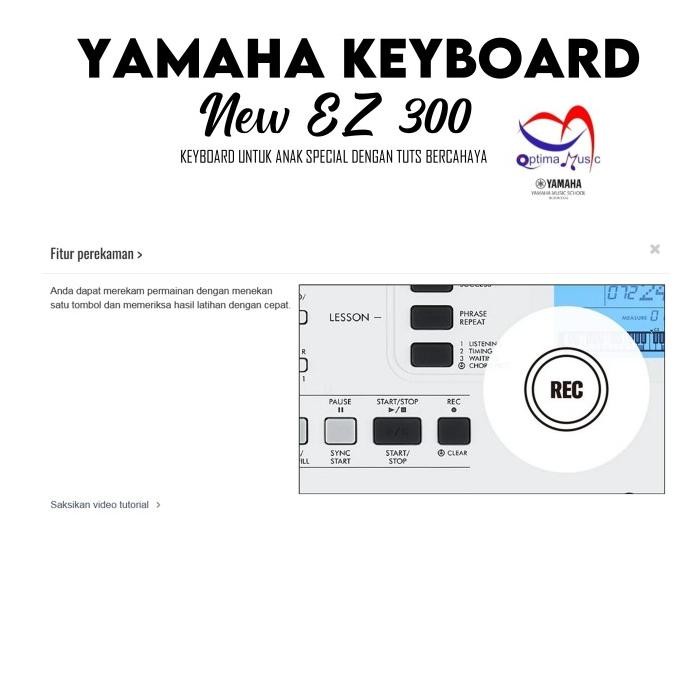 Murah YAMAHA EZ-300 KEYBOARD BERCAHAYA UNTUK ANAK Non COD