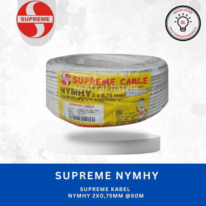 SUPREME KABEL NYMHY 2x0,75 ROL 50 meter