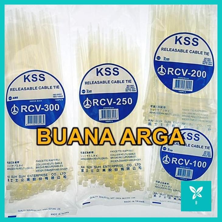 

KABEL TIES BUKA PASANG RELEASABLE CABLE TIE RCV-150 150 X 4.6 MM KSS