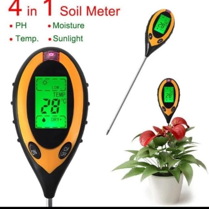 ALAT PENGUKUR PH TANAH Digital + Battery