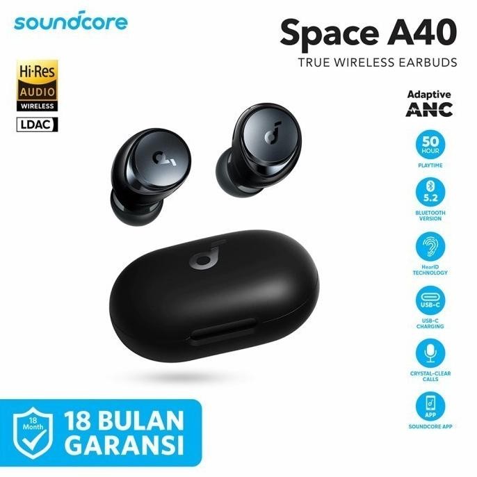ANKER SOUNDCORE Space A40 TWS Earphone Adaptive ANC Bluetooth A3936