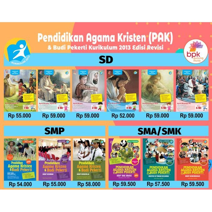 Buku AGAMA KRISTEN BPK Gunung Mulia murah