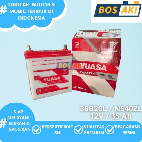 Ready Stock Aki Mobil Basah Yuasa 36B20L / Ns40Zl / Ns40 Zl / Ns 40Zl