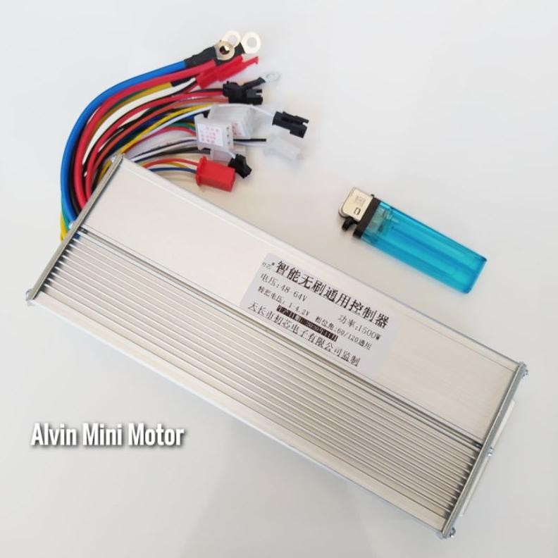 Premium Controller 48V 60V 64V 1500W Kontroler Sepeda Listrik Motor Listrik Molis Universal Sparepar