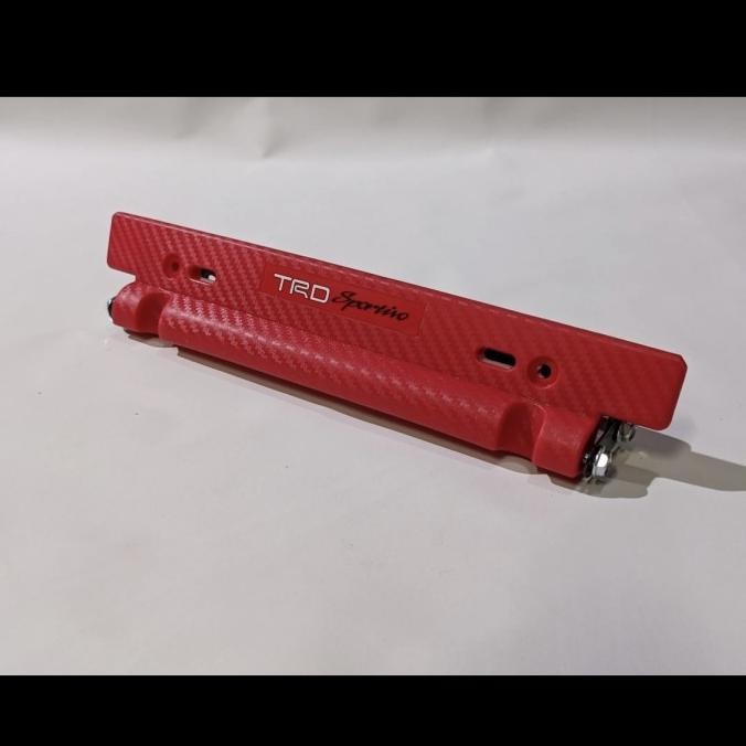 Tatakan Dudukan Tempat Plat Nomor Mobil Jdm Racing Merah Universal - Sparco Tasya_Variasi_Mobil