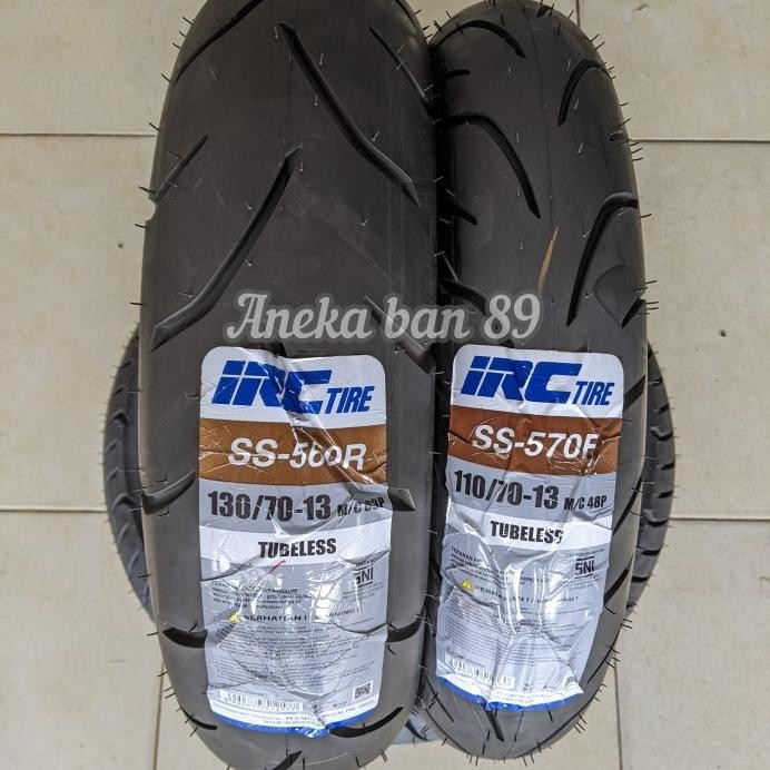 Ban IRC 130/70-13. Ban belakang NMAX standart 110/70-13 Ban depan NMAX murah
