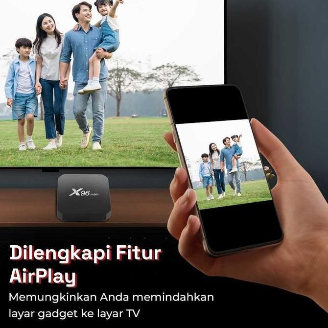 Alat ubah tv biasa jadi smart tv Android - X96 Mini Smart TV Box Android 9 DDR3 1GB 8GB