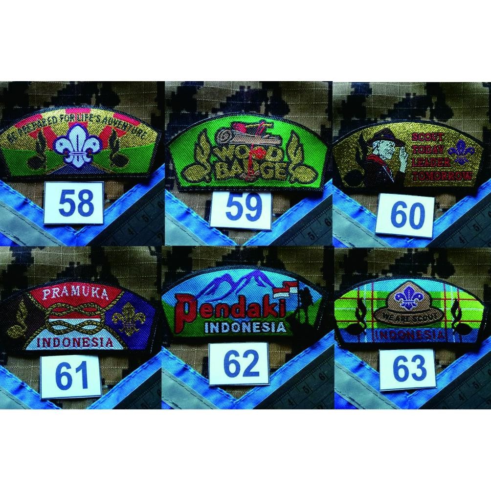 Promo Patch Badge Bet Pramuka Woven D Diskon