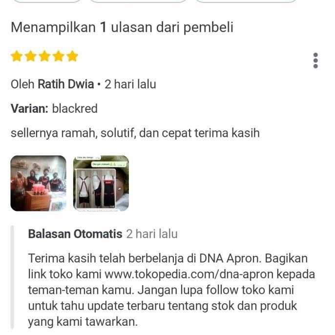 APRON CELEMEK BARISTA JEANS TERMURAH KEREN