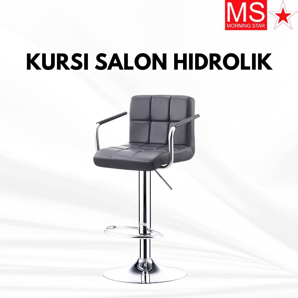 Morning Star Kursi Bar Hidrolik Kursi Cafe Minimalis Kursi Kantor Putar Busa Tebal Premium Y21A2