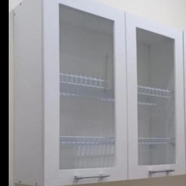 RAK PIRING LEMARI GANTUNG DAPUR KITCHEN SET ATAS 2 PINTU RAK PRNG BESI