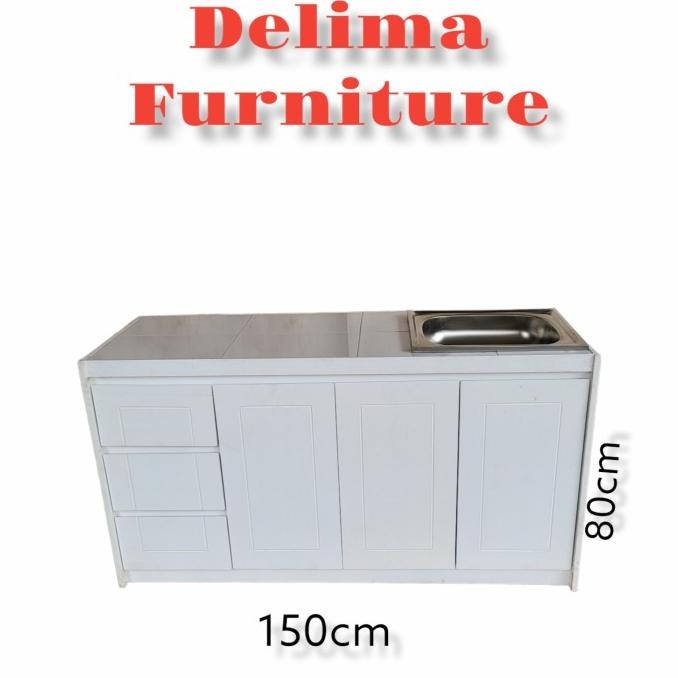 meja sink /kitchen set bawah/rak cuci piring/meja dapur duco