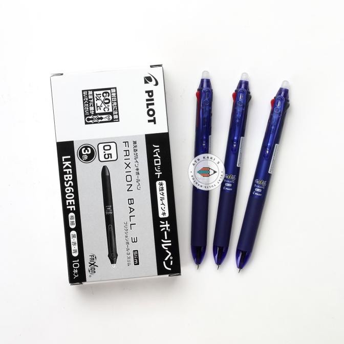 

PENA PILOT FRIXION 3 in 1 0.5mm Warna warni Bisa Di Hapus [ 1 Buah ]