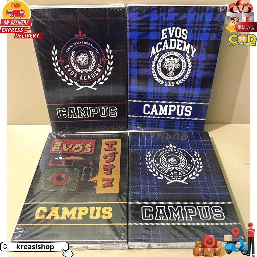 

[5 Buku - 42 Lembar] Buku Besar / Boxy - Evos Academy Campus - 42 Lembar D Promo Puncak