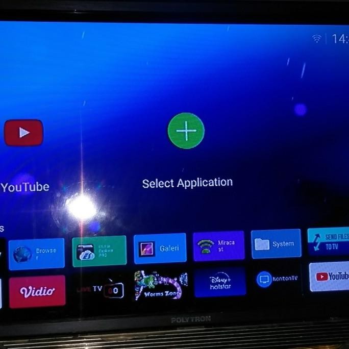 tv polytron 32inch + stb android b860h