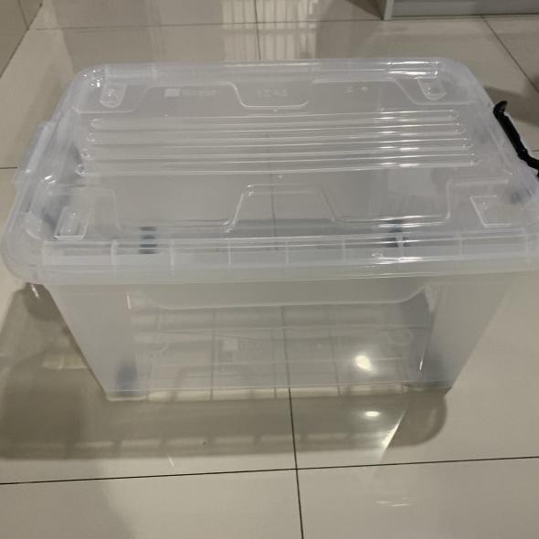 Box Container CB 52 Liter EZY Transparan Shinpo Kontainer Baju Plastik
