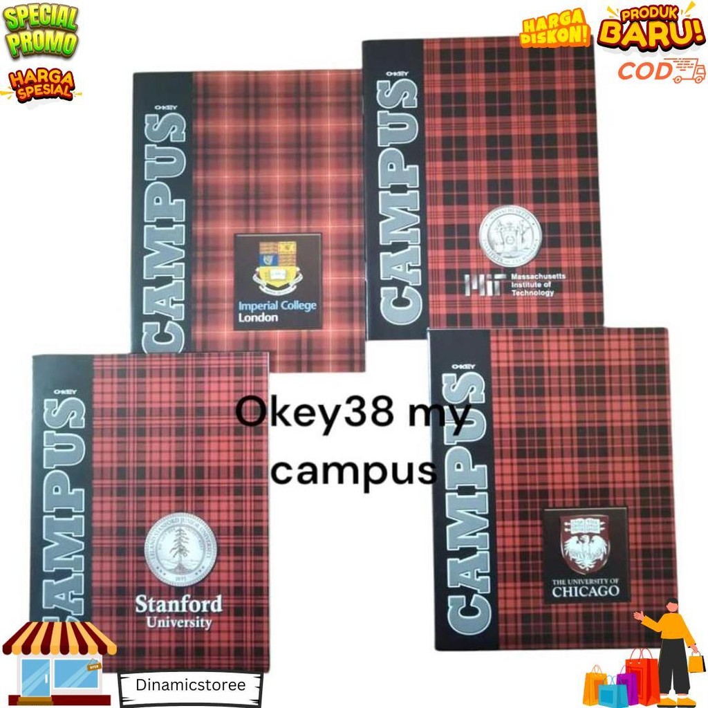 

1 Pack / 10 Buku Tulis Okey 38 My Campus( 10 Pcs ) D Termurah