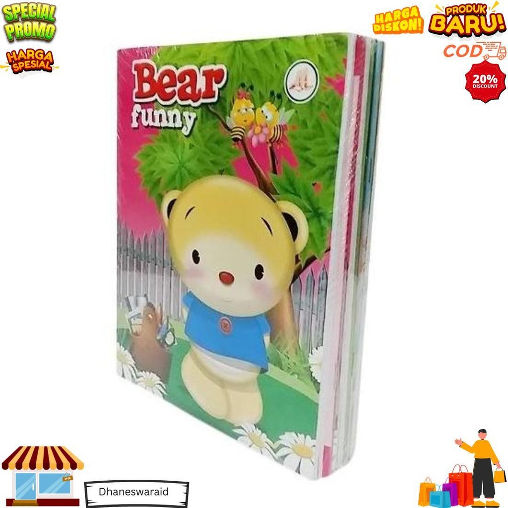 

(10 Buku) Buku Tulis Sekolah 38 Lembar Kiky / Buku Okey Garis Isi 1 Pack D Cod