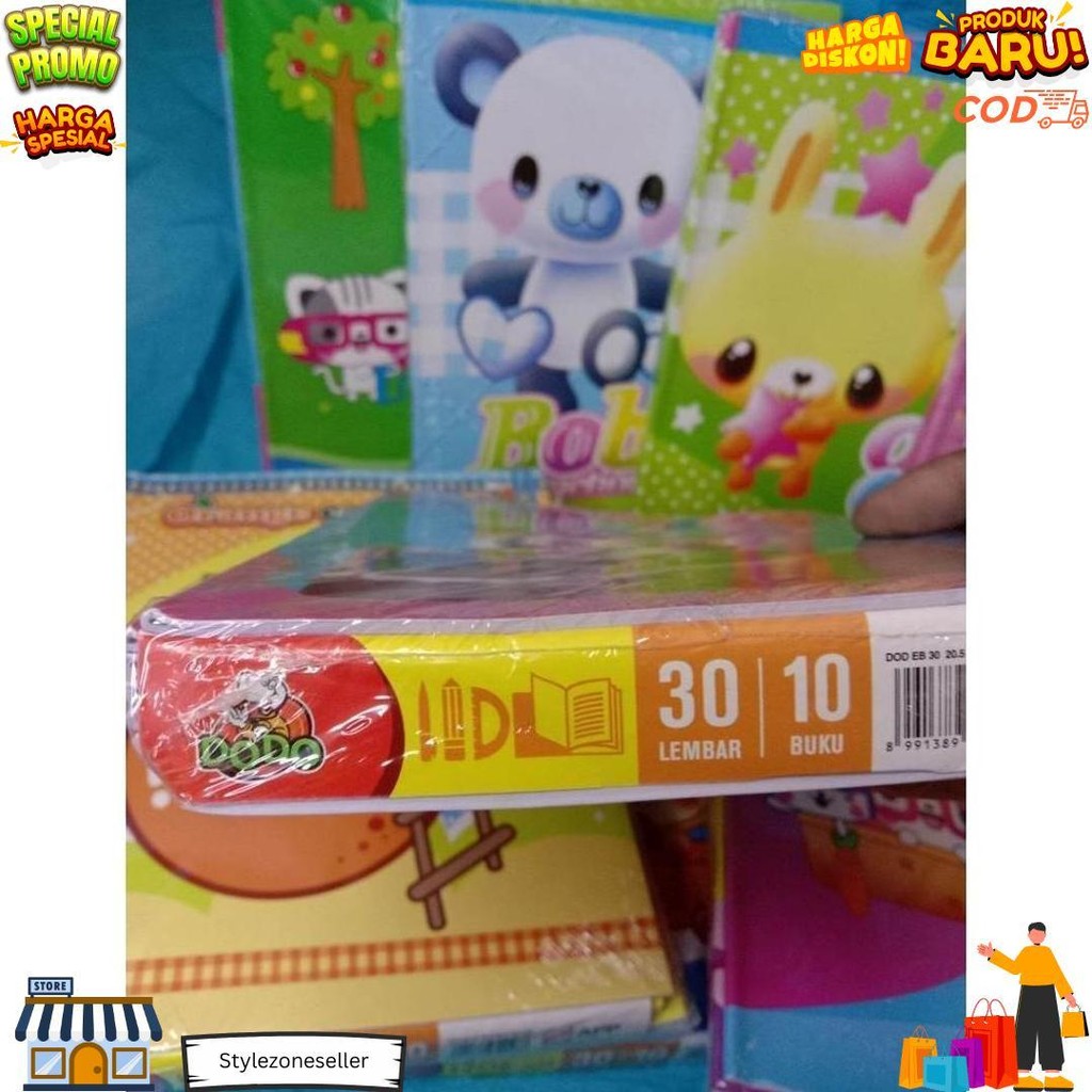 

Buku Tulis - Dodo - 30 Lembar - Isi 10 Buku Tulis D Gratis Ongkir