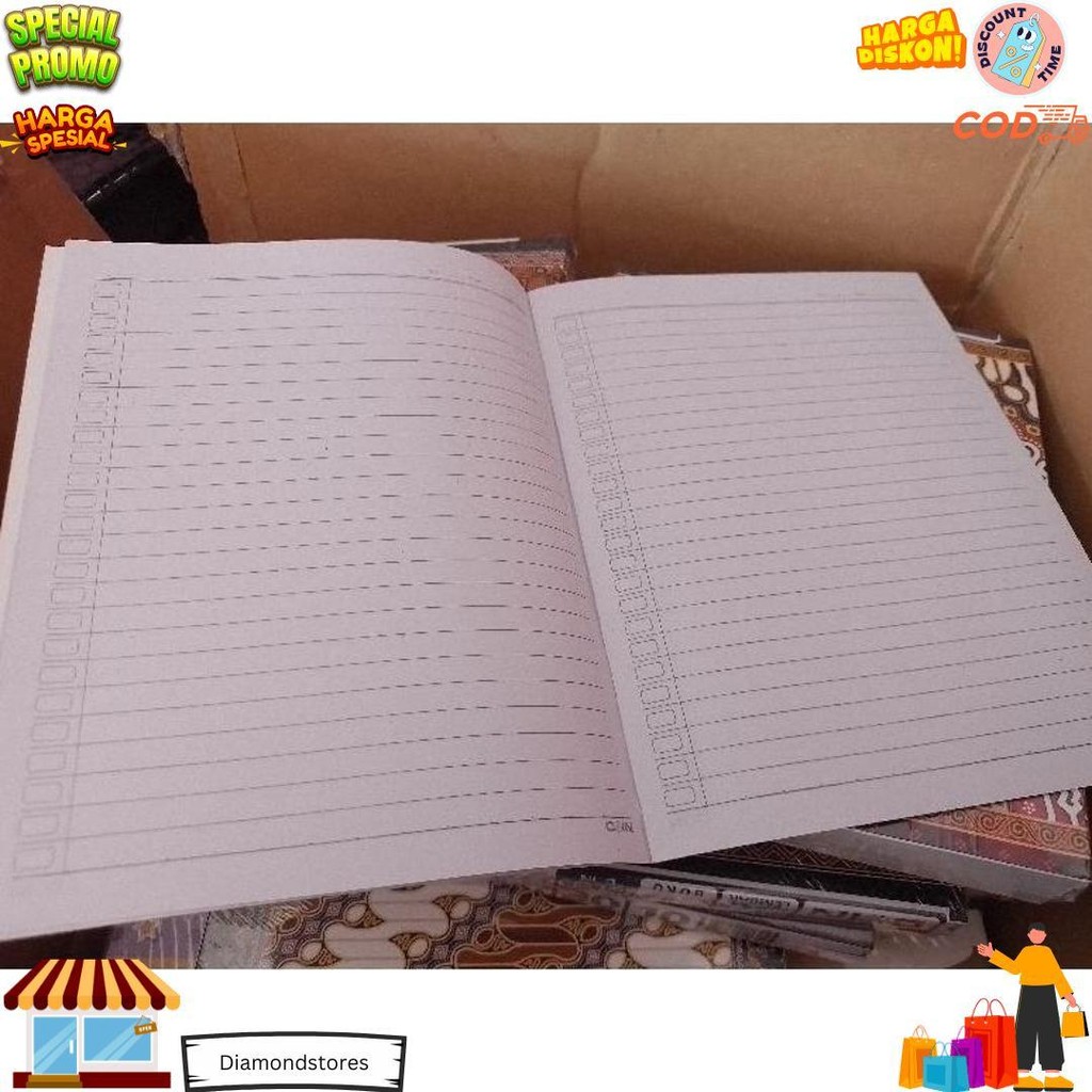 

(10Pcs) 1 Pak Buku Tulis Batik Star Coin Isi 30 Lembar D Terlaris