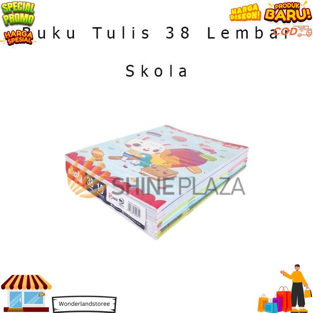

[Pack] Buku Tulis Skola 38 Lembar 1 Pak Isi 10 Buku By Sidu Sinar Dunia D Termurah