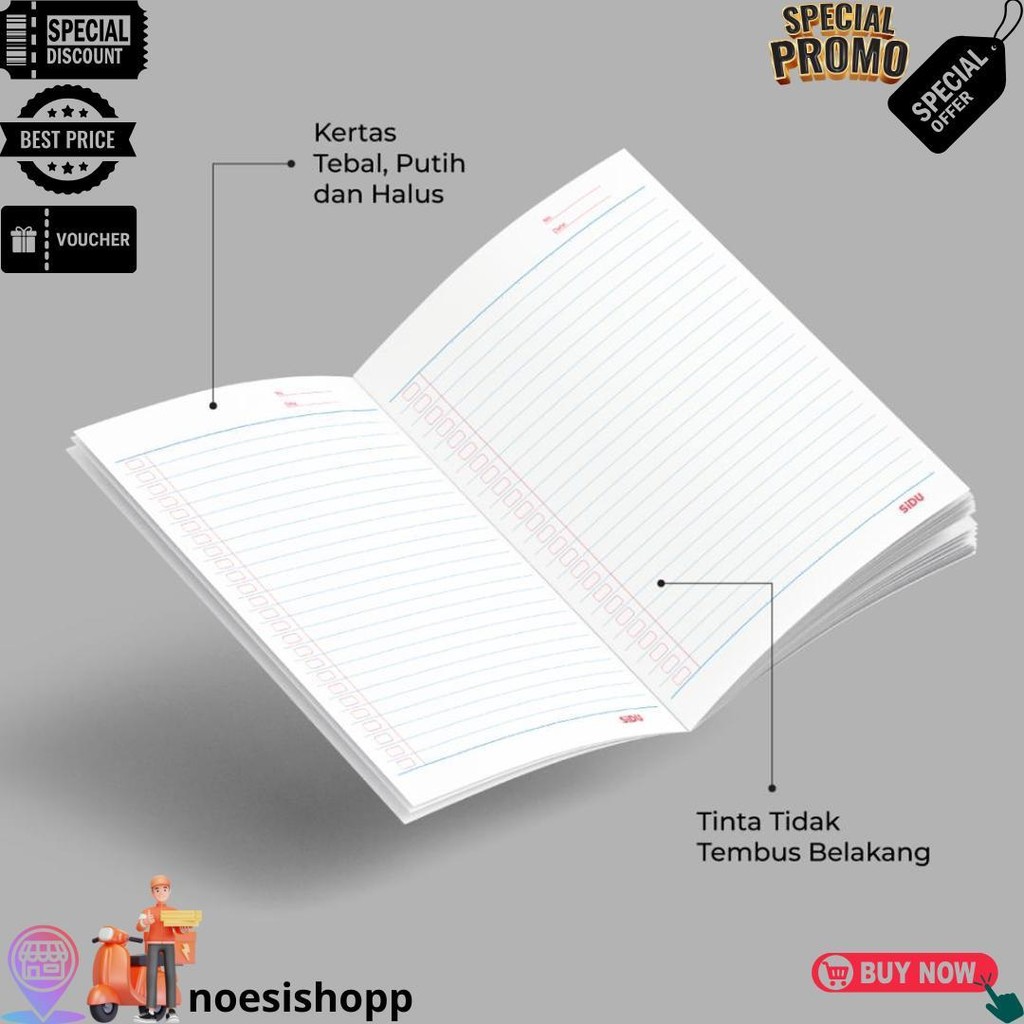 

Sidu Buku Tulis Mobile Legends 58 Lembar - 10 Buku D Sale