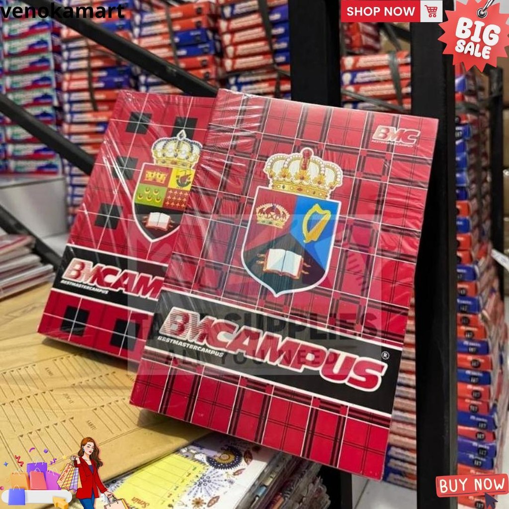 

(10 Pcs) Buku Tulis Bmc Kampus 36 Lembar / Buku Tulis Murah D Promo Puncak