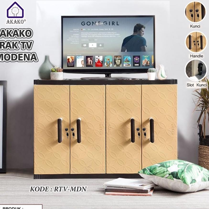 MEJA TV RAK TV MINIMALIS Rak Tv BUFFET Meja Tv Modern BUFFET TV AKAKO MODENA PLASTIK MEJA TV PLASTIK