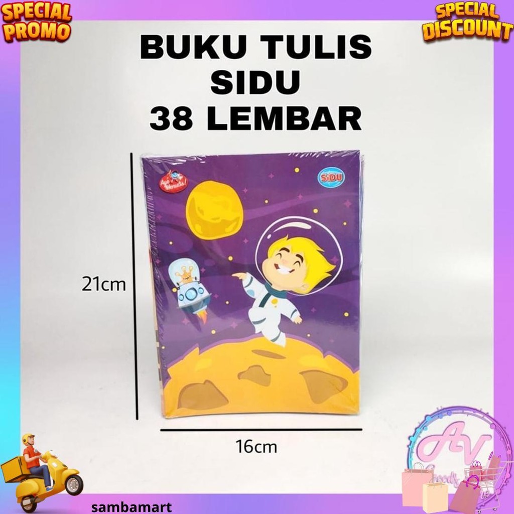 

Buku Tulis / Buku Tulis Sidu 38Lembar Isi 10Pcs / 1Pak Buku Tulis Sidu 38Lembar D Cod