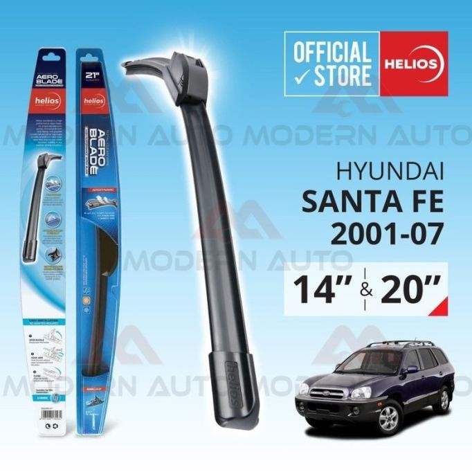 PROMO Wiper Frameless Hyundai SantaFe Santa Fe (2pcs) 2001 sd 2007 HELIOS