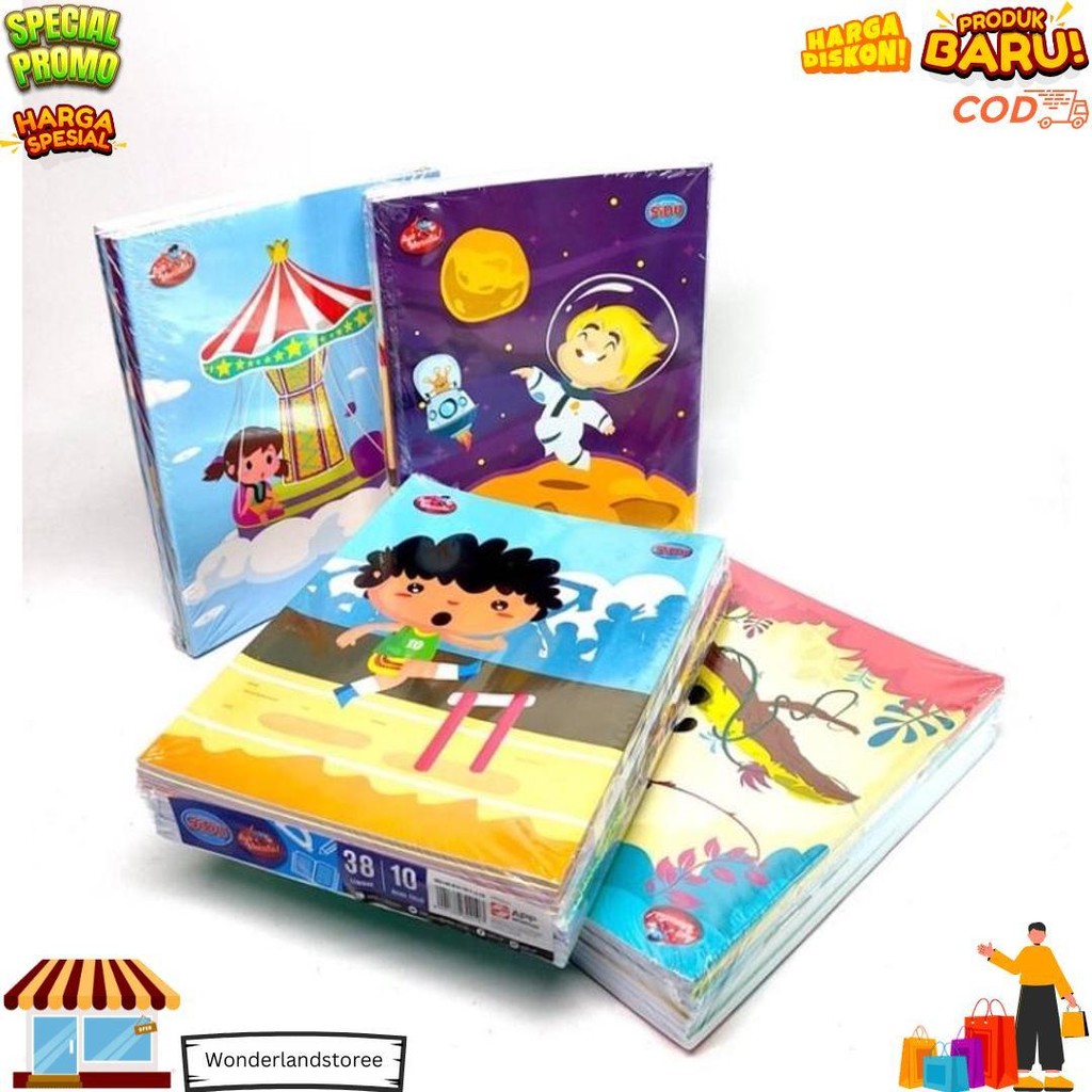 

Buku Tulis Sidu 38 Lembar Isi 10 Pcs / Buku Sekolah / Buku Kwarto D Best Seller