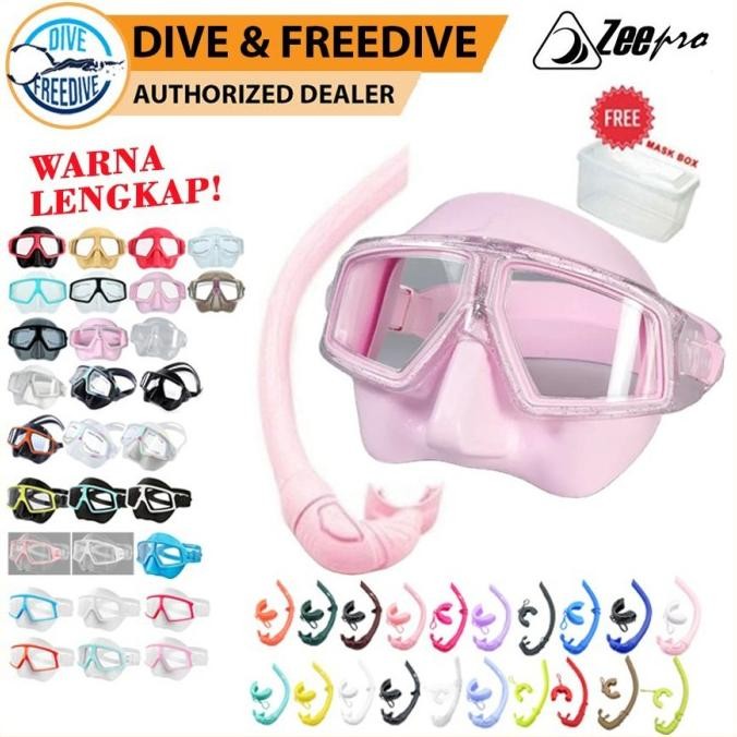 Mask Low Volume Snorkel Freediving Spearfishing Apnea Sphero Zeepro