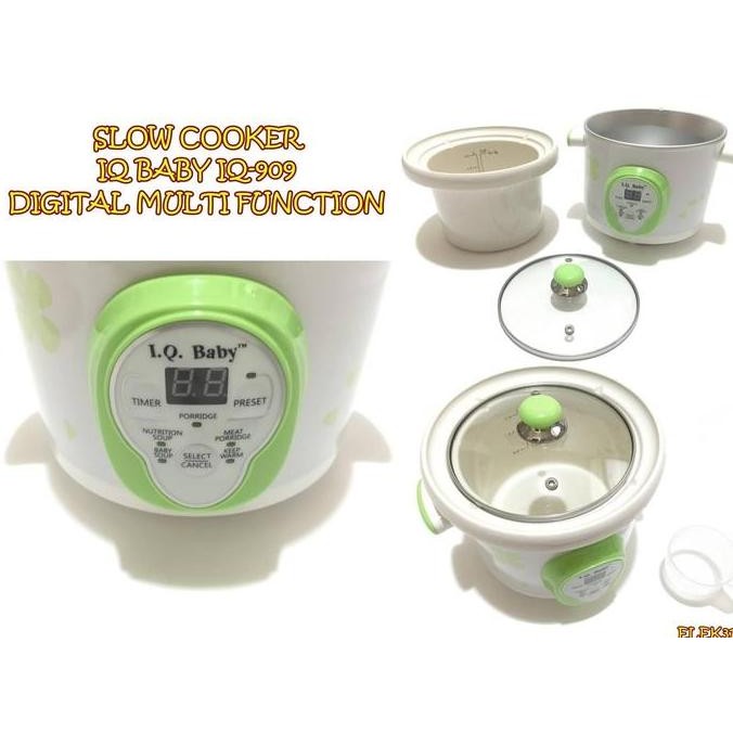 ELEK31 SLOW COOKER IQ BABY IQ-909 DIGITAL MULTI FUNCTION Stok Terbatas