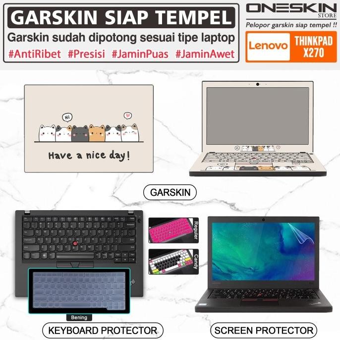 garskin laptop cover keyboard screen protector lenovo thinkpad x270